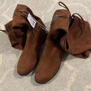 NWT: size 8 Women’s Sidney Microsuede Over the knee Fashion boots. Color:Cognac